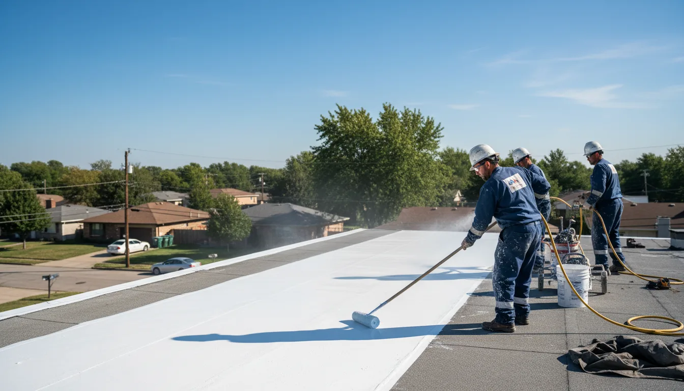 Commercial roof coating in Midlothian, VA near me